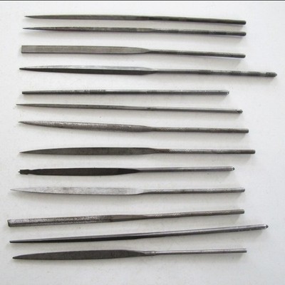 6 Stubs Olympic English + 7 Other Swiss NEEDLE FILES Assortment