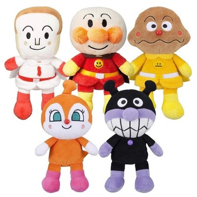 Anpanman Red Bean Bread Man Prichi Beans Collection Stuffed Set Toy for Kids
