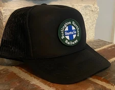 Cap / Hat-(Black with mesh back) Burlington Northern Santa Fe (BNSF) #22296- NEW