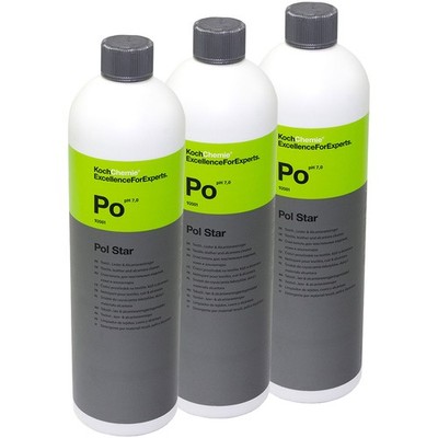 3x 1 Liter Koch Chemie Po Pol Star Stoff & Polsterreiniger Alcantarareiniger