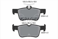 Pagid Bremsbelagsatz Scheibenbremse T4181N FüR Ford Mondeo 5 CD Turnier CF CE 3