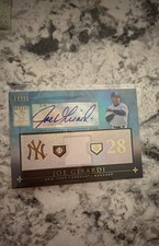 2010 Topps Tribute - Relic Autographs Joe Girardi #TAR-JG2 Blue /75 (AU, MEM)