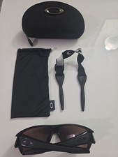 OAKLEY Turbine Rotor Sunglasses Black /BluePrizm OO9307-08 Case Neck Holder