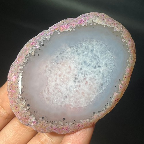 48G Natural Beautiful Agate Geode Druzy Slice Extra Large Gemstone - Picture 4 of 21