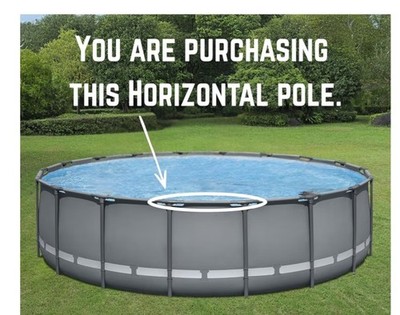 Bestway Steel Max Pro  Above Ground Pool Top Rail Replacement 15x48 Pool ONLY