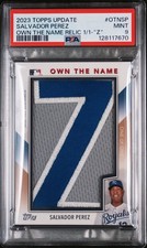 2023 Topps Update Series Own the Name Relics Salvador Perez #OTN-SP /1 (MEM)