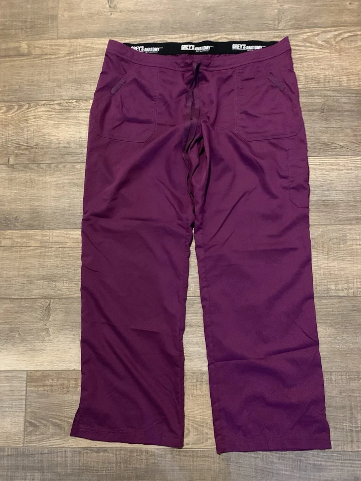 Pantalones Médicos Grey’s Anatomy by Barco Para Mujer Talla XL Medical Ciruela Púrpura Foto 2 de 4