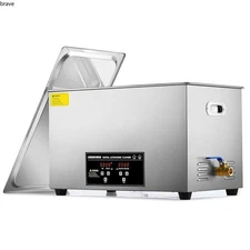 CREWORKS 30L Digital Ultrasonic Cleaning Machine with Heater and Timer, 600W,30L