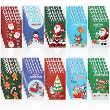 50 Pieces Christmas Mini Notepads Bulk Cute Christmas Spiral Notebooks Small ...