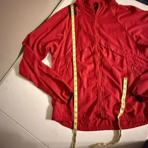 Bearded Goat Full Zip Up Jacket Red Size Small Lumbar Pocket Outdoor Hiking image 12