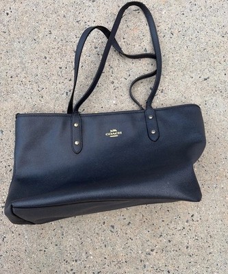 Black Coach City Tote Bag