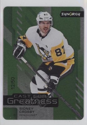 2021-22 Synergy Cast for Greatness Achievement Green 12/50 Sidney Crosby 07g7