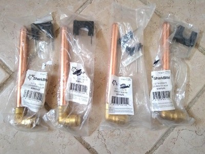 (4) SharkBite 1/2-in Push-to-Connect x 8-in Copper Stub Out Elbow w/ Hanger NEW