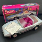Vintage Barbie Doll Silver Vette Car Corvette Vehicle 4934 + Box Mattel 1983