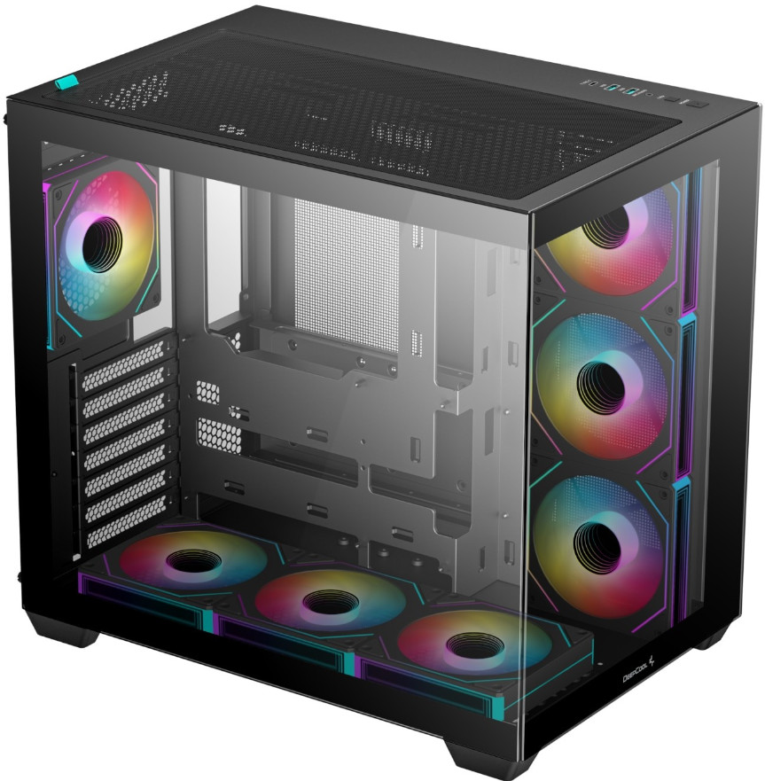 Boîtier PC Gamer DeepCool CG530 ATX Noir avec 7 ventilateurs inclus