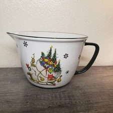 2023 ZRIKE Grinch Who Stole Christmas Large Ceramic Batter Bowl 10" Diameter 