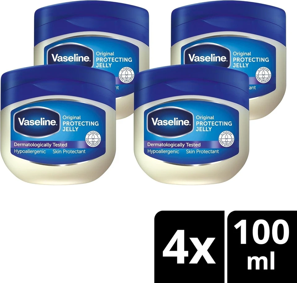 Vaseline Original Gelée Protectrice 4 x 100 ml Peaux Sensibles - Photo 2/4