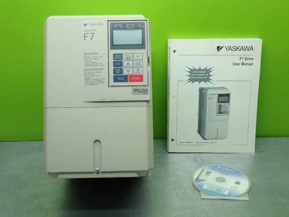 YASKAWA CIMR-F7U47P5 AC INVERTER DRIVE.