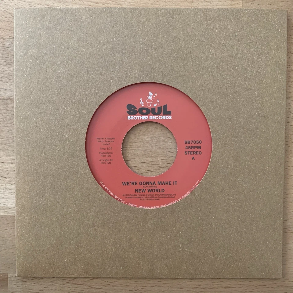 New World We Gonna Make It Help The Man 7inch NM - Bild 2 von 2
