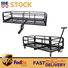 For 2 Inch Receiver 750lb Folding Hitch Cargo Carrier Heavy Duty