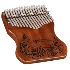 Luna Percussion Lizard 17 Key Flat Base Kalimba C, LPK MO 17C
