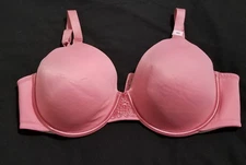 Vanity Fair 38D 76380 Beauty Back Underwire Bra Full Coverage Dusty Pink NWOT