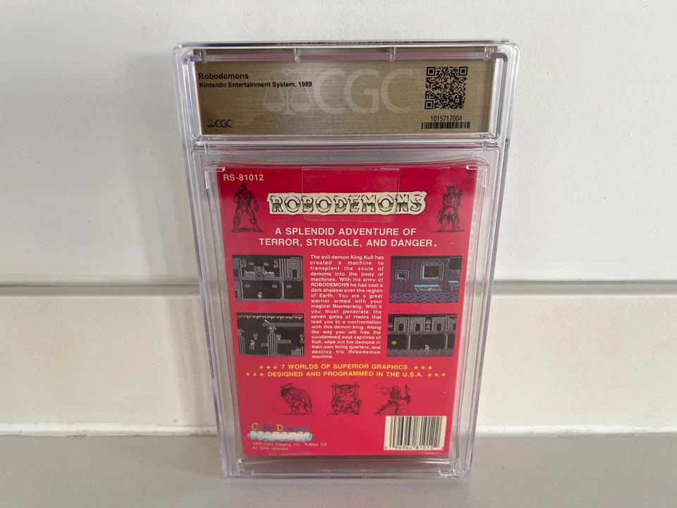 Robodemons (Nintendo NES) CGC 9.4 A++ Nuevo Sellado Clasificado WATA VGA Indiana Coll. Foto 2 de 4