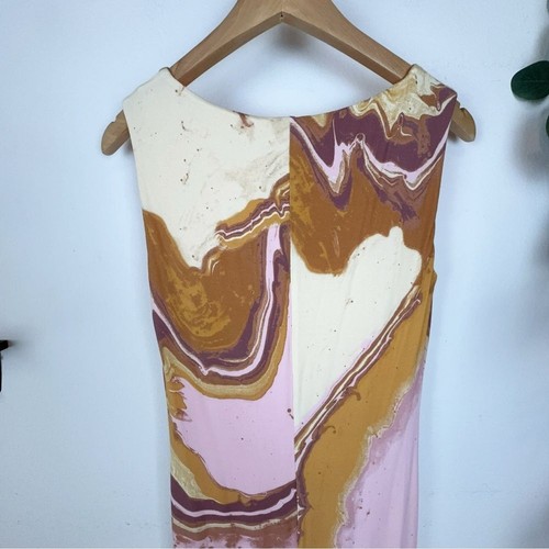 NWT Sovere Molten Midi Dress in Pink Brown Size Small - Picture 4 of 8