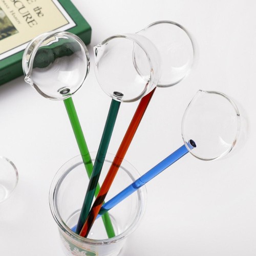 Tableware Colorful Glass Spoon Coffee Scoops Stirring Spoons Long Handle - Picture 5 of 12