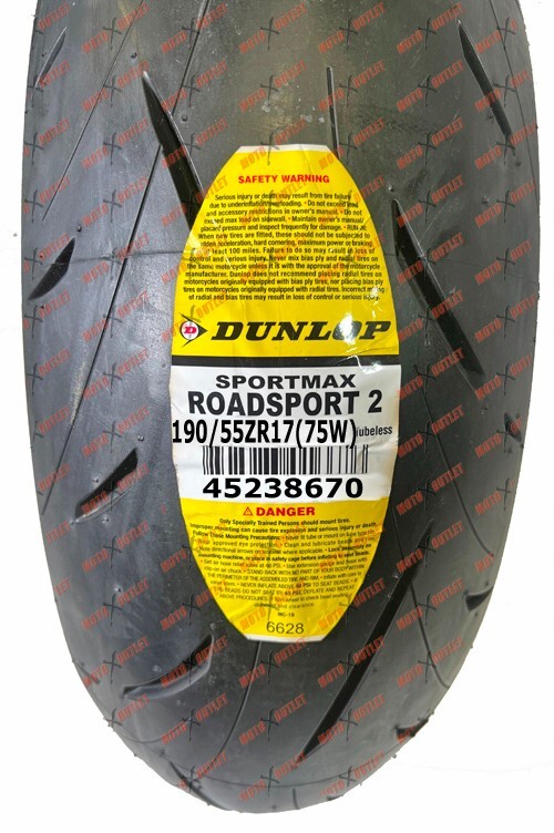 Dunlop Roadsport II 120/70ZR17 190/55ZR17 Front Rear 2 Motorcycle