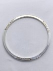 Tiffany & Co Italy Narrow Icon Bangle Bracelet Sterling Silver 925  Rare 7.75”
