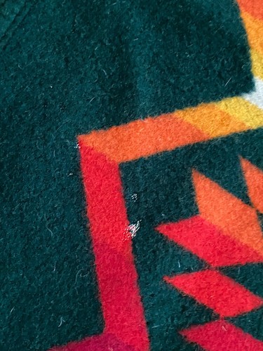 Vintage Woven Pendleton Beaver State Wool Blanket Aztek Southwest 62 X 76 - Picture 18 of 24