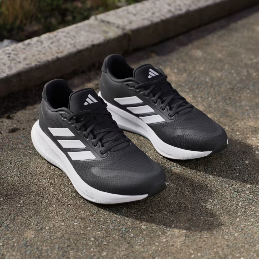 NIB - Adidas Runfalcon 5 Black and White Men\'s Size 12 IH7758 NIB - adidas Runfalcon 5 Black White Mens Size 12 IH7758 | eBay main image 2