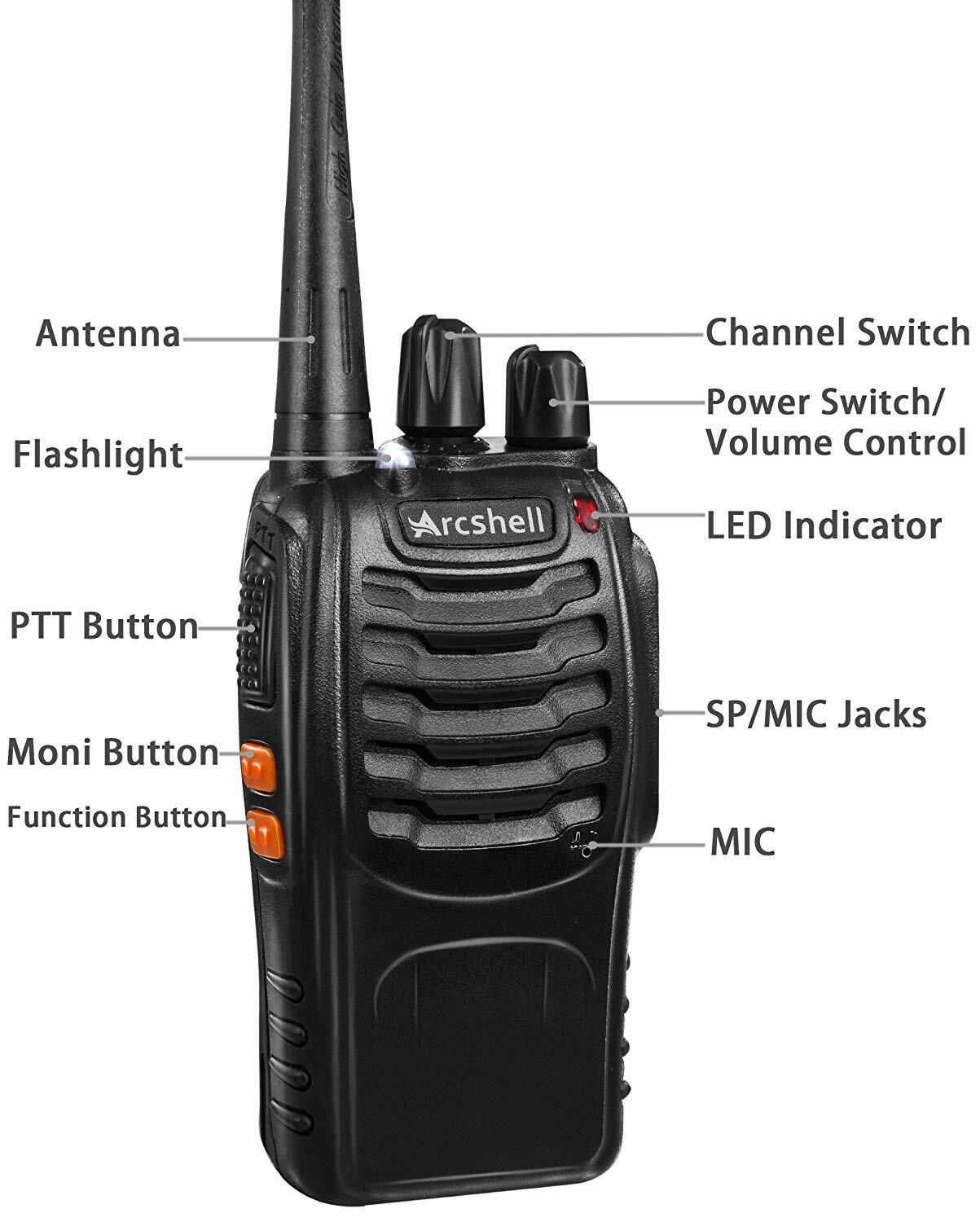Radios De Comunicacion Woki Tokis Largo Alcance Seguridad Recargables 4