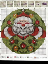 *AUSVERKAUF* Knüpfkissen Set Teppich 50cm Weihnachtsmann Weihnachten Santa Claus