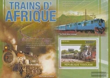 Togo Block563 MNH 2010 Locomotives out all World