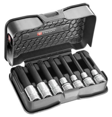 FACOM Satz mit 7 langen XZN  Steckschlüsseln 1/2'' M6-M18 Vielzahn XZN SVL.J7A