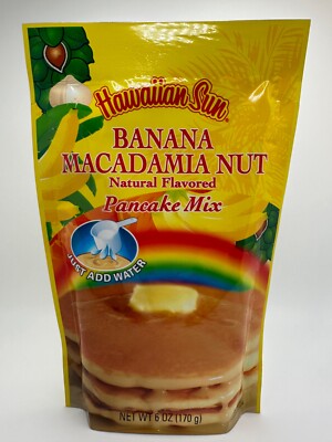 Hawaiian Sun Banana Macadamia Nut Pancake Mix, 6 oz.