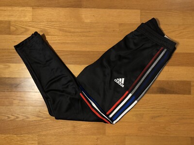New S Adidas Tiro 19 Classic Pants Black Red Blue Stripes Retro - Main Image