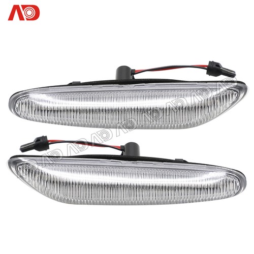 FOR BMW E46 E60E61 E81E82E83E84E87 E90 E91 LED Side Marker Light Dynamic Clear - Picture 3 of 7