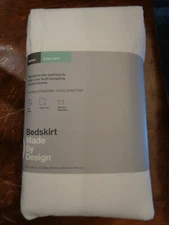 MADE BY DESIGN TARGET WHITE QUEEN TAILORED  BEDSKIRT NEW