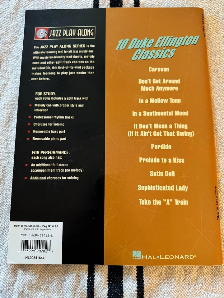 Hal Leonard Duke Ellington Jazz Play Along Volume 1 Book and CD - Image 3 of 3