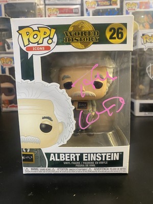 Weltgeschichte Albert Einstein Funko Pop signiert von Tom Conti