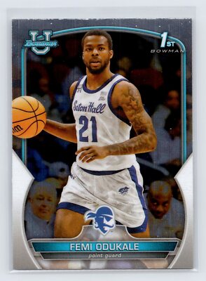 2022-23 Bowman University Chrome Femi Odukale #20
