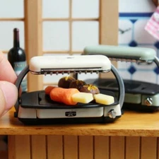 Dollhouse 1/6 Scale Electric Oven BBQ Grill Kitchen Cooking Doll Miniature