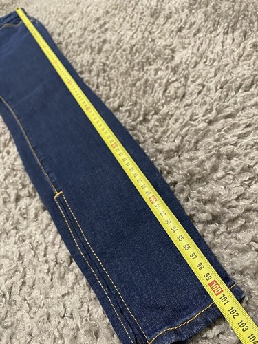 DSQUARED2 WOMENS ORIGINAL TWIGGY JEANS SKINNY ZIP STRETCH BLUE HIGH RISE SIZE 42 - Picture 17 of 24