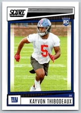 2022 PANINI SCORE KAYVON THIBODEAUX NEW YORK GIANTS #308