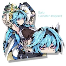 EARLFAMILY 5.1” Eula Fanart Car Sticker Anime Genshin Impact Waifu Decal Peeker