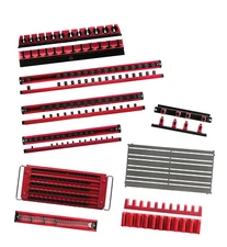 Mechanics Time Savers MTS-CARTKIT Includes: 5-Row Lock-a-Socket Tray, Red, 1/4 D