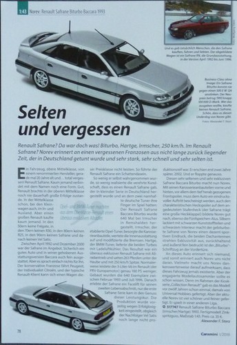 Renault Safrane Biturbo Baccara in 1-43 von Norev...ein Modellbericht #1801c - 第 1/1 張圖片